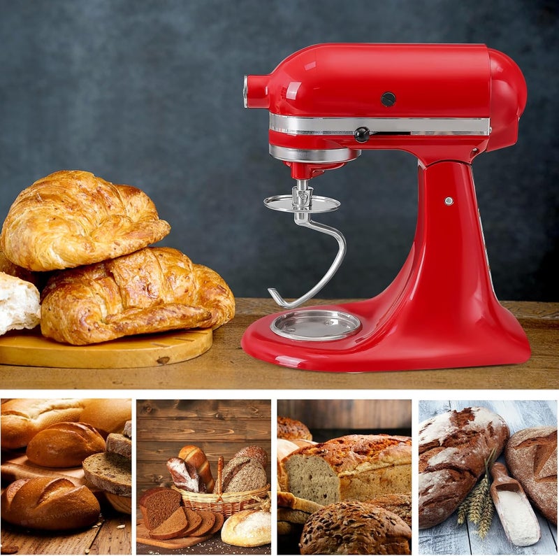 KINGEAGLE Stainless Steel Dough Hook for KitchenAid 4.5-5 Quart Tilt-Head Stand Mixers, Dishwasher Safe Metal Kneading Bread Hook Attachment for Kitchen Aid - Image 5